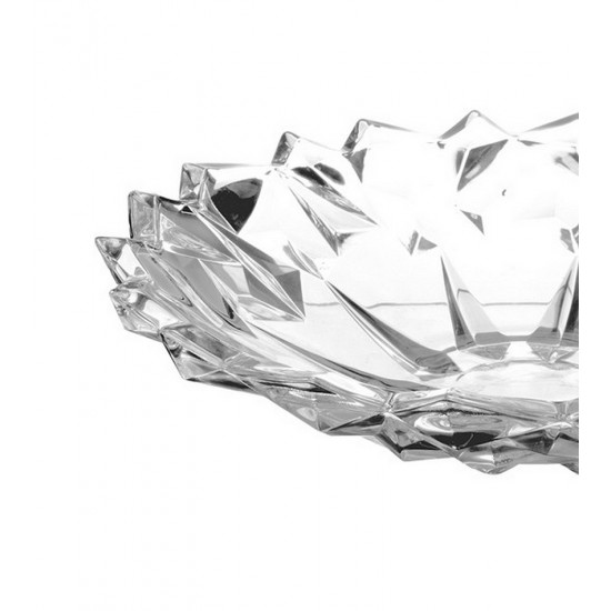 Centro De Mesa 32,5cm Por 8,5cm Ice Love Em Vidro